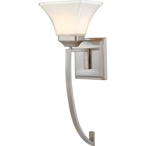 M681084 Agilis 1 Bulb Wall Sconce - Brushed Nickel M681084 Agilis 1 Bulb Wall Sconce - Brushed Nickel