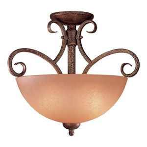 M721355 Caspian Semi Flush Mount Ceiling Light - Golden Bronze M721355 Caspian Semi Flush Mount Ceiling Light - Golden Bronze