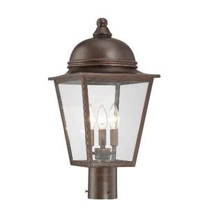 M72306291 Rivendale Court Post Light Post Lights - Architectural Bronze w/ Copper M72306291 Rivendale Court Post Light Post Lights - Architectural Bronze w/ Copper