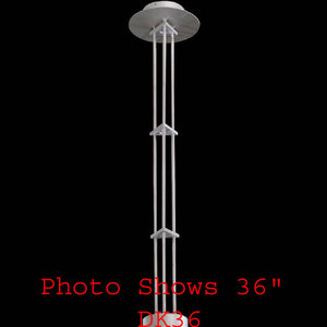 MDK48BS Downrod Downrod Light Kits & Accessories - Brushed Steel MDK48BS Downrod Downrod Light Kits & Accessories - Brushed Steel