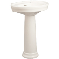 Pedestal Bathroom Sink 24 x 20 x 34-1/2 Pedestal Bathroom Sink 24 x 20 x 34-1/2