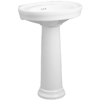Pedestal Bathroom Sink 24 x 20 x 34-1/2 Pedestal Bathroom Sink 24 x 20 x 34-1/2