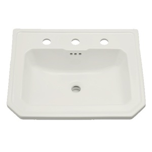 MIRAM458BS Amberley Self Rimming Bathroom Sink - Biscuit MIRAM458BS Amberley Self Rimming Bathroom Sink - Biscuit