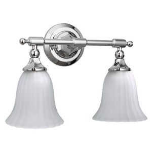 MIRBRKW2LGTCP Boca Raton 2 Bulb Bathroom Lighting - Polished Chrome MIRBRKW2LGTCP Boca Raton 2 Bulb Bathroom Lighting - Polished Chrome