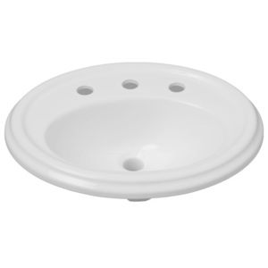 MIRBR458AWH Boca Raton Self Rimming Bathroom Sink - White MIRBR458AWH Boca Raton Self Rimming Bathroom Sink - White