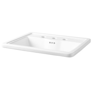 MIRKW458AWH Key West Self Rimming Bathroom Sink - White MIRKW458AWH Key West Self Rimming Bathroom Sink - White