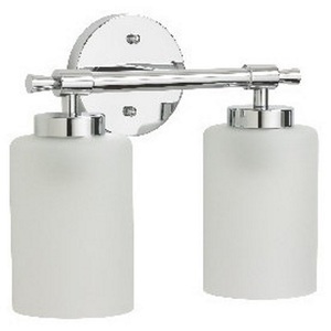 MIRMLED2LGTCP Edenton 2 Bulb Bathroom Lighting - Polished Chrome MIRMLED2LGTCP Edenton 2 Bulb Bathroom Lighting - Polished Chrome
