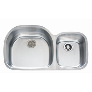 MIRUT3821L Stainless Steel Undermount - Double Bowl Kitchen Sink - Stainless Steel MIRUT3821L Stainless Steel Undermount - Double Bowl Kitchen Sink - Stainless Steel