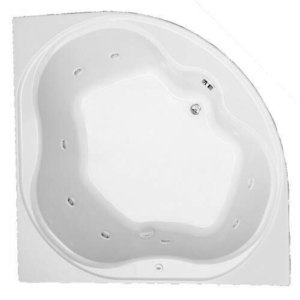 MIRSAA6060LSLWH St Augustine 60" Corner Air Tub - White MIRSAA6060LSLWH St Augustine 60" Corner Air Tub - White