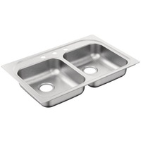 Double Bowl Kitchen Sink 33 x 22 Double Bowl Kitchen Sink 33 x 22