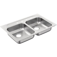 Double Bowl Kitchen Sink 33 x 22 Double Bowl Kitchen Sink 33 x 22
