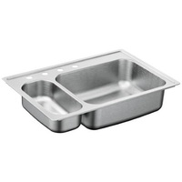 Double Bowl Kitchen Sink 33 x 22 Double Bowl Kitchen Sink 33 x 22