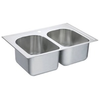 Double Bowl Kitchen Sink 33 x 22 Double Bowl Kitchen Sink 33 x 22