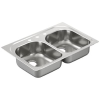 Double Bowl Kitchen Sink 33 x 22 Double Bowl Kitchen Sink 33 x 22