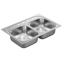 Double Bowl Kitchen Sink 33 x 22 Double Bowl Kitchen Sink 33 x 22