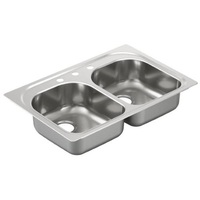 Double Bowl Kitchen Sink 33 x 22 Double Bowl Kitchen Sink 33 x 22