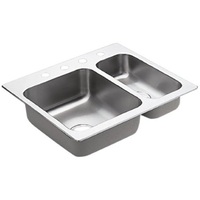 Double Bowl Kitchen Sink 25 x 22 Double Bowl Kitchen Sink 25 x 22