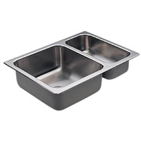Double Bowl Kitchen Sink 25-1/2 x 18-3/4 Double Bowl Kitchen Sink 25-1/2 x 18-3/4