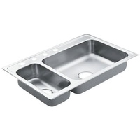 Double Bowl Kitchen Sink 33 x 22 Double Bowl Kitchen Sink 33 x 22