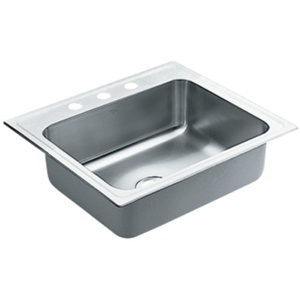 M22223 Camelot Stainless Steel Single Bowl Kitchen Sink - Stainless Steel M22223 Camelot Stainless Steel Single Bowl Kitchen Sink - Stainless Steel
