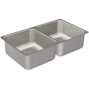M22257 Camelot Stainless Steel Undermount - Double Bowl Kitchen Sink - Stainless Steel M22257 Camelot Stainless Steel Undermount - Double Bowl Kitchen Sink - Stainless Steel