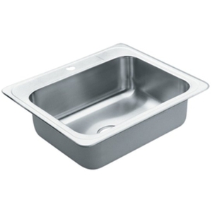 M22887 Excalibur Stainless Steel Single Bowl Kitchen Sink - Stainless M22887 Excalibur Stainless Steel Single Bowl Kitchen Sink - Stainless
