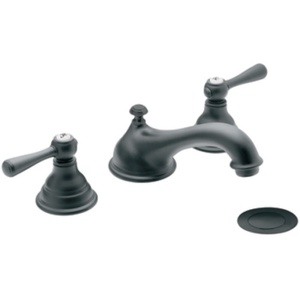 MT6105WR/9000 Kingsley 8'' Widespread Bathroom Faucet - Wrought Iron MT6105WR/9000 Kingsley 8'' Widespread Bathroom Faucet - Wrought Iron