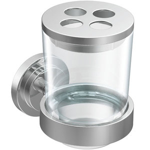CSIDN0744CH Iso Toothbrush & Tumbler Holder Bathroom Accessory - Chrome CSIDN0744CH Iso Toothbrush & Tumbler Holder Bathroom Accessory - Chrome
