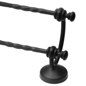 CSIDN4922BK Sienna Towel Bar Bathroom Accessory - Matte Black CSIDN4922BK Sienna Towel Bar Bathroom Accessory - Matte Black