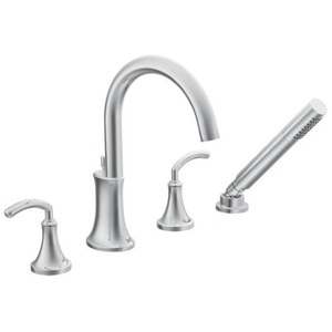 MTS964/MO9796 Icon Deck Mount With Handshower Tub Faucet - Chrome MTS964/MO9796 Icon Deck Mount With Handshower Tub Faucet - Chrome