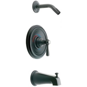 MT2113NHWR/MOE2510 Kingsley One Handle Tub & Shower Faucet - Wrought Iron MT2113NHWR/MOE2510 Kingsley One Handle Tub & Shower Faucet - Wrought Iron
