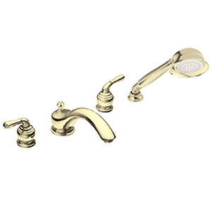 MT953P/M9796 Monticello Deck Mount With Handshower Tub Faucet - Polished Brass MT953P/M9796 Monticello Deck Mount With Handshower Tub Faucet - Polished Brass