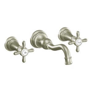 MTS42112BN/M9700 Weymouth Wall Mount Bathroom Faucet Bathroom Faucet - Brushed Nickel MTS42112BN/M9700 Weymouth Wall Mount Bathroom Faucet Bathroom Faucet - Brushed Nickel