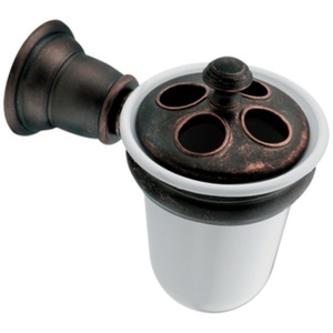 CSIYB5444ORB Kingsley Toothbrush & Tumbler Holder Bathroom Accessory - Oil Rubbed Bronze CSIYB5444ORB Kingsley Toothbrush & Tumbler Holder Bathroom Accessory - Oil Rubbed Bronze
