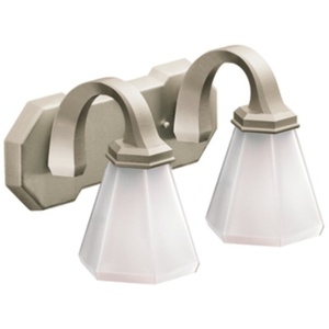 CSIYB9762BN Felicity 2 Bulb Bathroom Lighting - Brushed Nickel CSIYB9762BN Felicity 2 Bulb Bathroom Lighting - Brushed Nickel