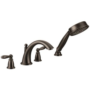 MT924ORB/M9796 Brantford Deck Mount With Handshower Tub Faucet - Oil Rubbed Bronze MT924ORB/M9796 Brantford Deck Mount With Handshower Tub Faucet - Oil Rubbed Bronze