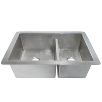 Double Bowl Kitchen Sink 33 x 21 x 10-1/2 Double Bowl Kitchen Sink 33 x 21 x 10-1/2