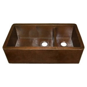 NCPS274 Farmhouse Duet Pro Apron Front / Specialty Sink Kitchen Sink - Antique Copper NCPS274 Farmhouse Duet Pro Apron Front / Specialty Sink Kitchen Sink - Antique Copper
