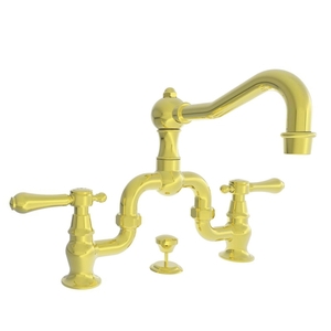 N1030B/24 Chesterfield 8'' Widespread Bathroom Faucet - Polished Gold - PVD N1030B/24 Chesterfield 8'' Widespread Bathroom Faucet - Polished Gold - PVD