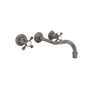 N3-944/15A Chesterfield Bathroom Sink Faucet Trim Trim Kit - Antique Nickel N3-944/15A Chesterfield Bathroom Sink Faucet Trim Trim Kit - Antique Nickel