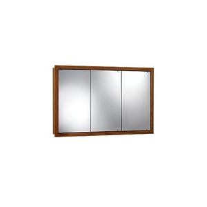 R740655 Framed Tri-view Medicine Cabinet - Honey Oak R740655 Framed Tri-view Medicine Cabinet - Honey Oak