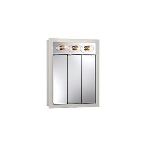 R755363 Framed Tri-view Medicine Cabinet - Classic White R755363 Framed Tri-view Medicine Cabinet - Classic White
