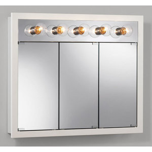R755379 Framed Tri-view Medicine Cabinet - Classic White R755379 Framed Tri-view Medicine Cabinet - Classic White