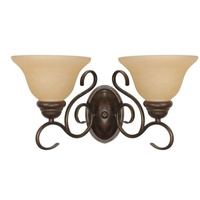 Bathroom Lighting (2 Bulbs) 17-1/4" Width Bathroom Lighting (2 Bulbs) 17-1/4" Width