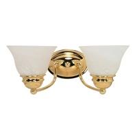 Bathroom Lighting (2 Bulbs) 14-7/8" Width Bathroom Lighting (2 Bulbs) 14-7/8" Width