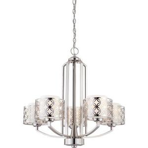 N604665 Margaux Mid Sized Chandelier Chandelier - Polished Nickel N604665 Margaux Mid Sized Chandelier Chandelier - Polished Nickel