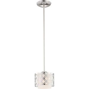 N604668 Margaux Drum Pendant Pendant Light - Polished Nickel N604668 Margaux Drum Pendant Pendant Light - Polished Nickel
