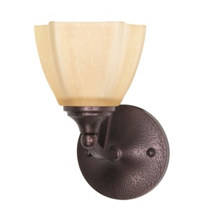 N60059 Normandy 1 Bulb Wall Sconce - Copper Bronze N60059 Normandy 1 Bulb Wall Sconce - Copper Bronze