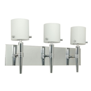 N601073 Jet 3 Bulb Bathroom Lighting - Polished Chrome N601073 Jet 3 Bulb Bathroom Lighting - Polished Chrome