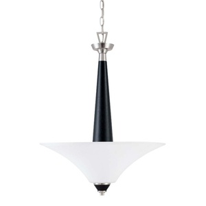 N601748 Keen Up Light Pendant Light - Brushed Nickel With Ebony Wood N601748 Keen Up Light Pendant Light - Brushed Nickel With Ebony Wood